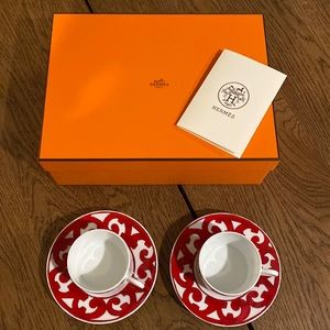Hermes tea cup and saucer